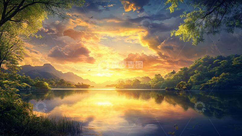 高清大图下载【趣麦麦图】宽屏风景画高清山水风景