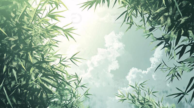唯美竹叶背景51