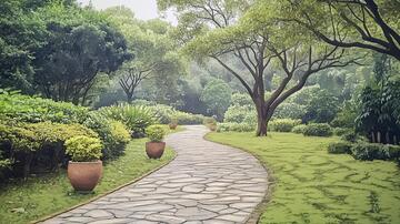 园林小路绿化