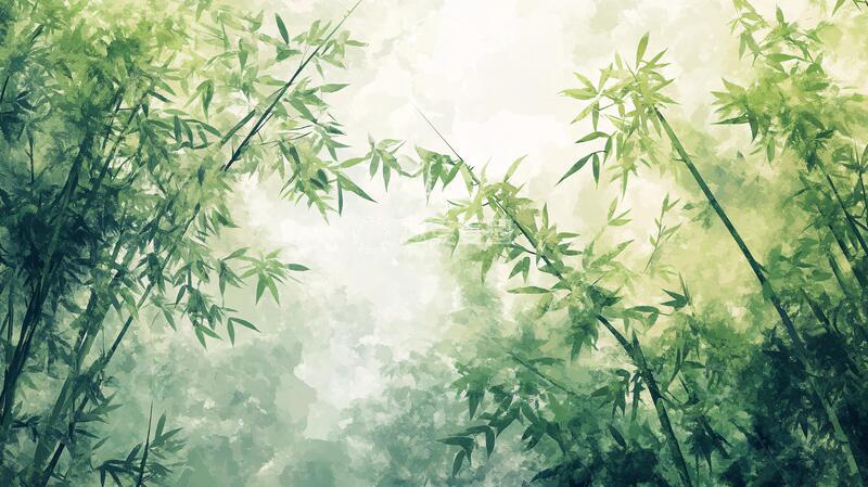 高清大图下载【趣麦麦图】竹林艺术壁纸5