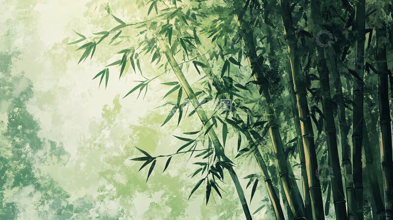 高清大图下载【趣麦麦图】竹林艺术壁纸2