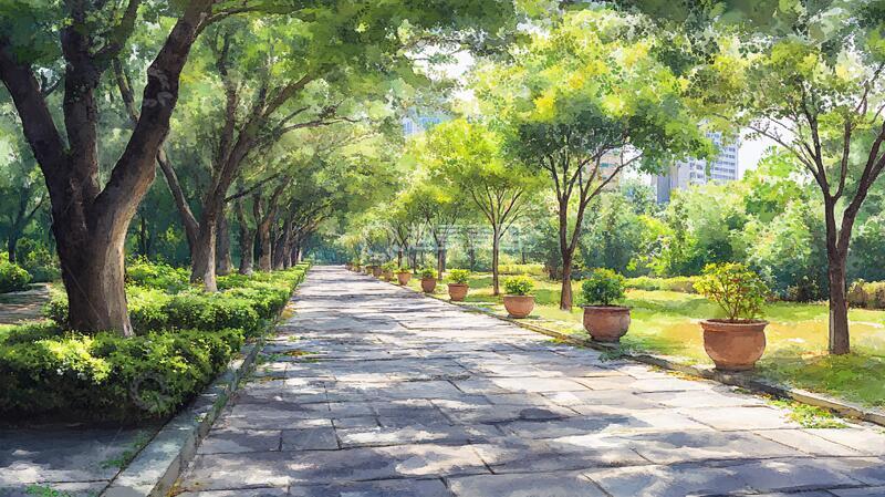 高清大图下载【趣麦麦图】小路效果图小路小道道路