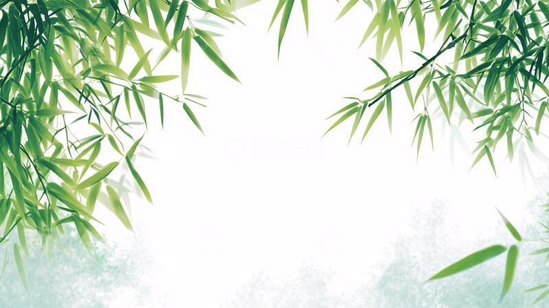 高清大图下载【趣麦麦图】唯美竹叶背景26