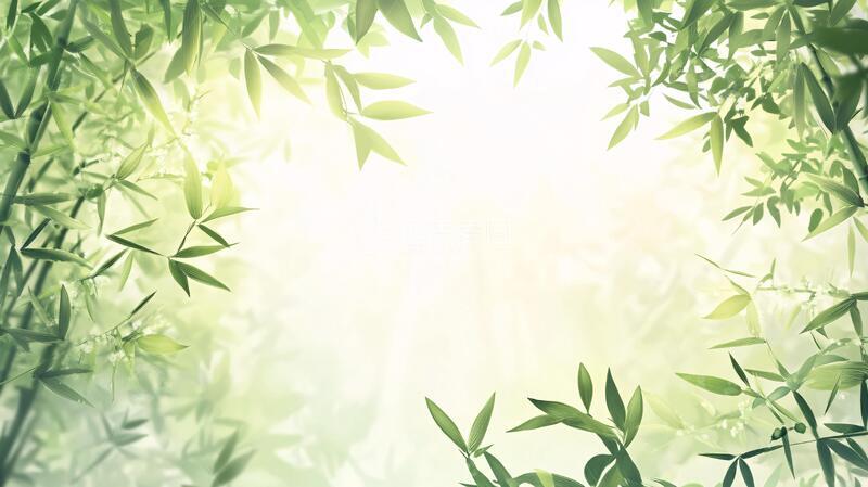 高清大图下载【趣麦麦图】唯美竹林背景13