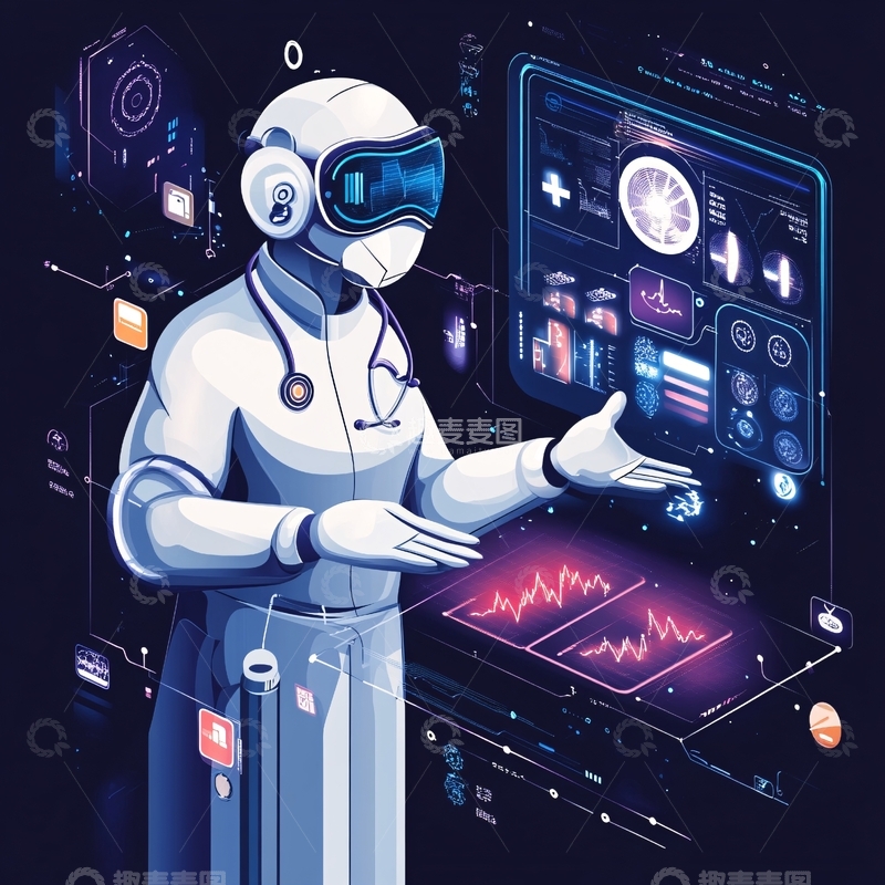 高清大图下载【趣麦麦图】人工智能医疗领域