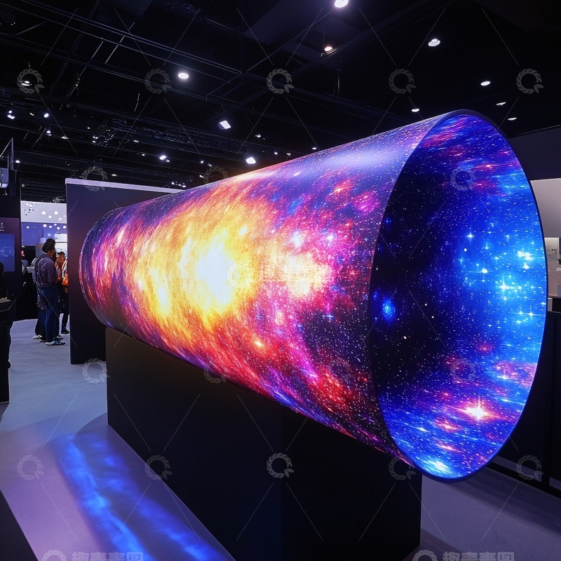 高清大图下载【趣麦麦图】曲面显示屏