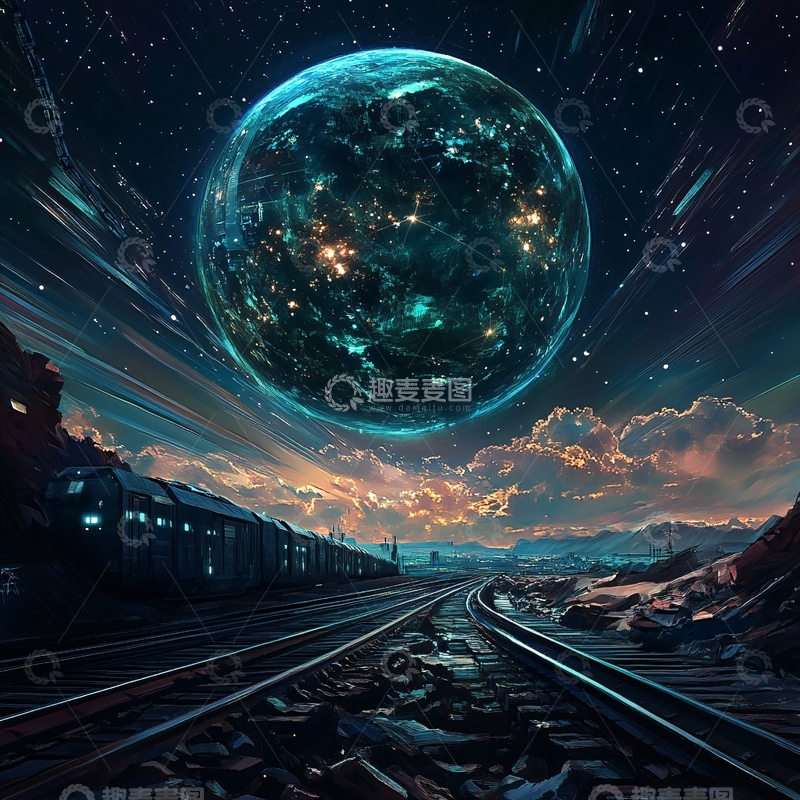 高清大图下载【趣麦麦图】宇宙星宇道路