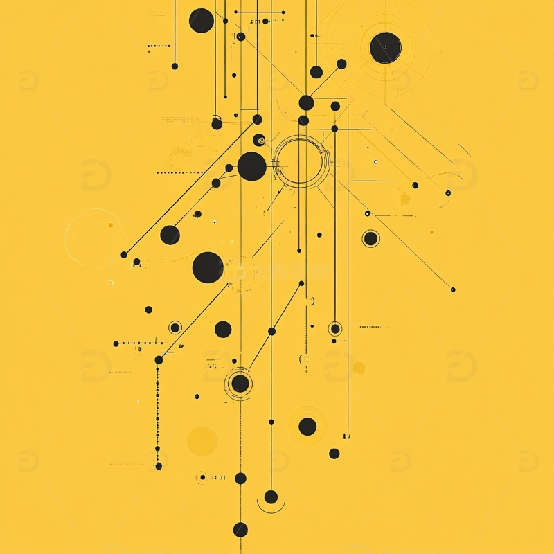 高清大图下载【趣麦麦图】海报元素科技几何线条