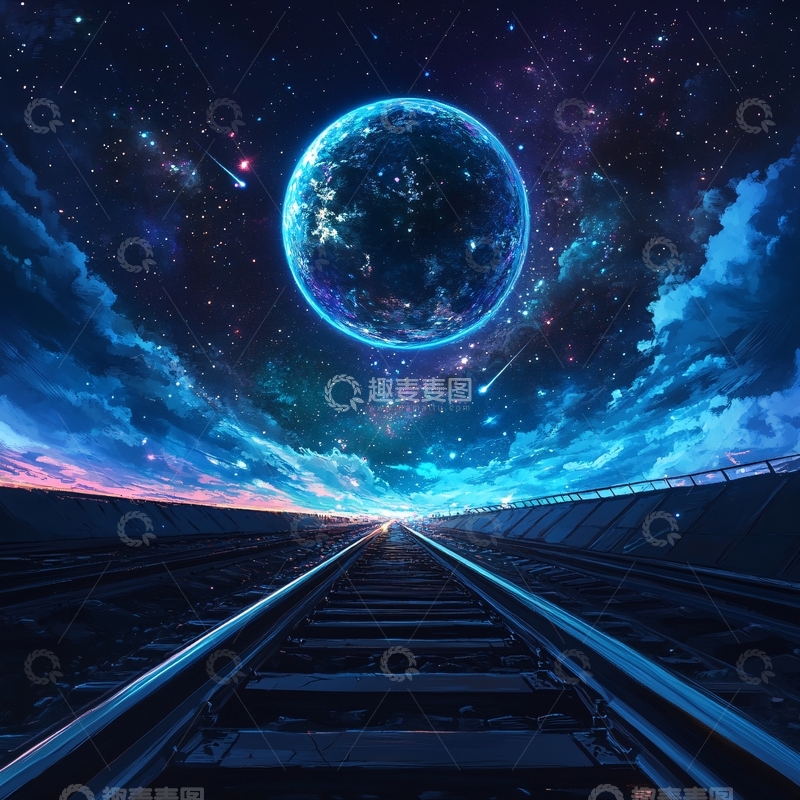 高清大图下载【趣麦麦图】宇宙星宇道路1