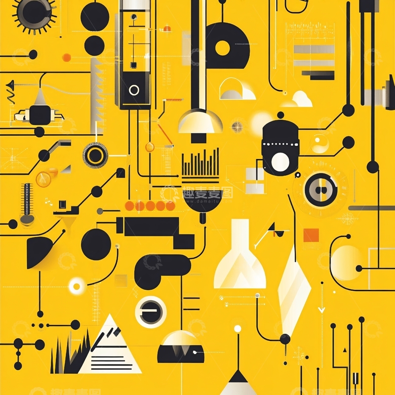 高清大图下载【趣麦麦图】工业设计展底纹