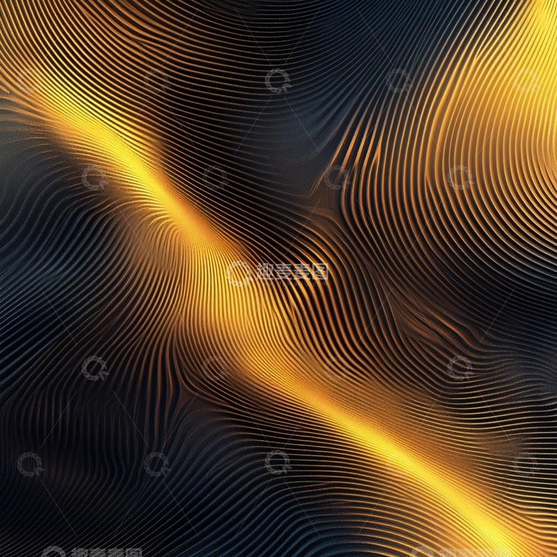 高清大图下载【趣麦麦图】艺术金色渐变条纹图