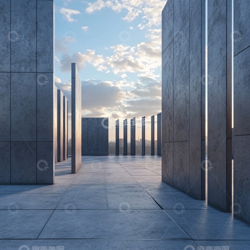 高清大图下载【趣麦麦图】广场透视