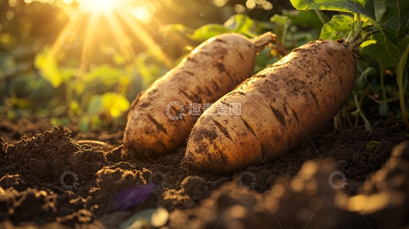 高清大图下载【趣麦麦图】番薯种植1