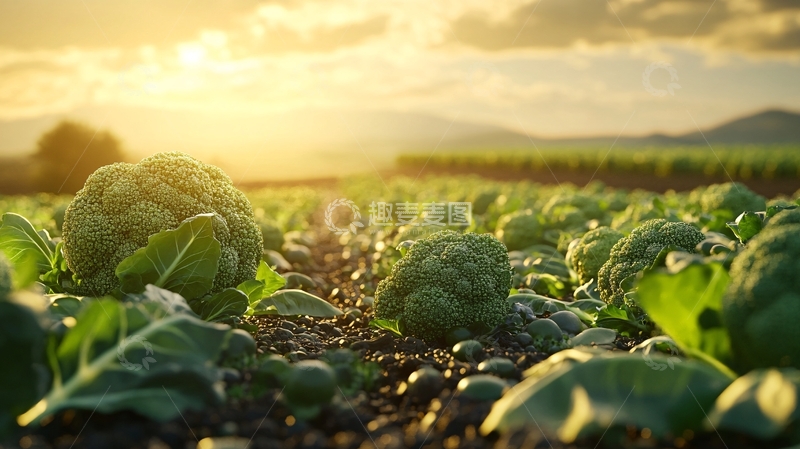 高清大图下载【趣麦麦图】花椰菜田地1