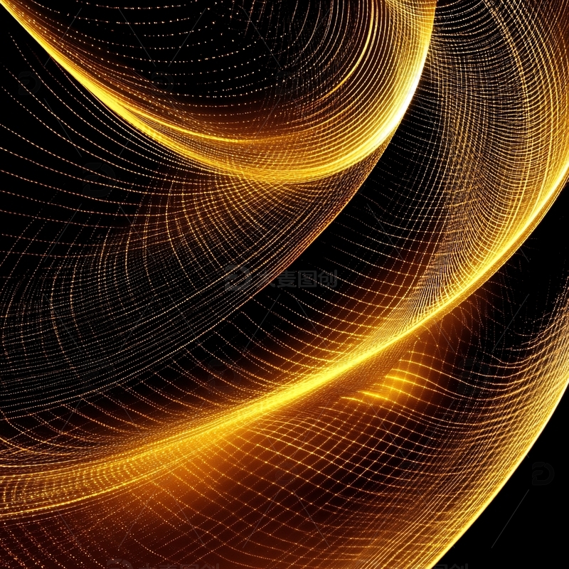 高清大图下载【趣麦麦图】炫光底纹金色线条