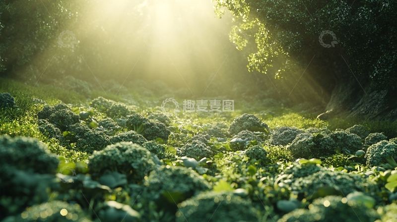 高清大图下载【趣麦麦图】阳光照耀下的绣球花