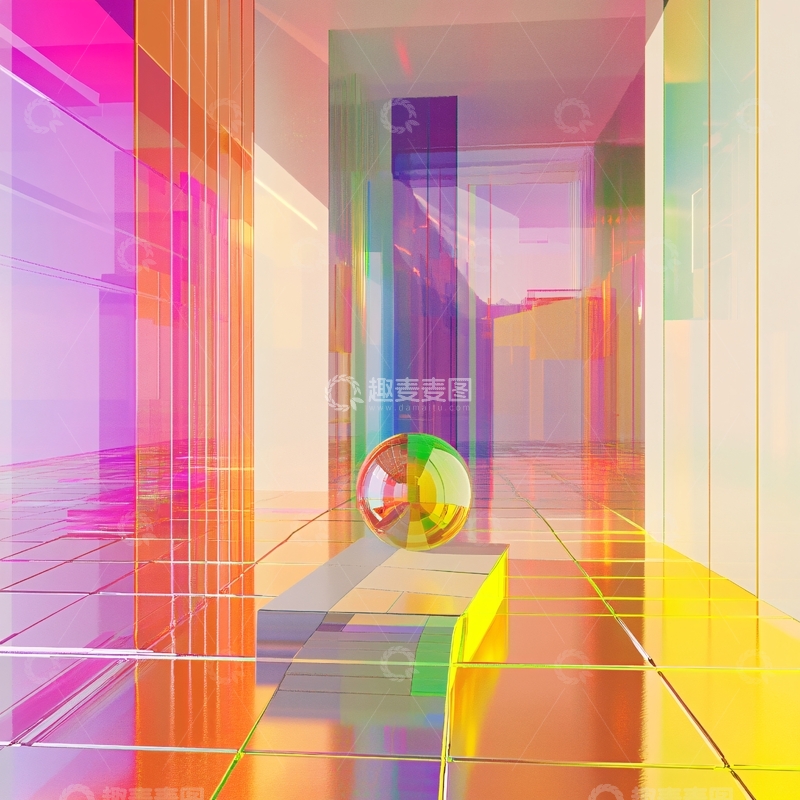 高清大图下载【趣麦麦图】多彩的内部