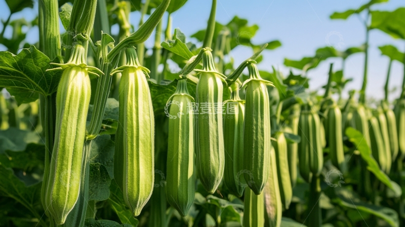 高清大图下载【趣麦麦图】丝瓜地农作物栽种