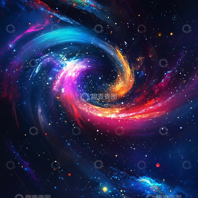高清大图下载【趣麦麦图】星云宇宙漩涡3