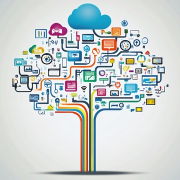 全球沟通互联背景