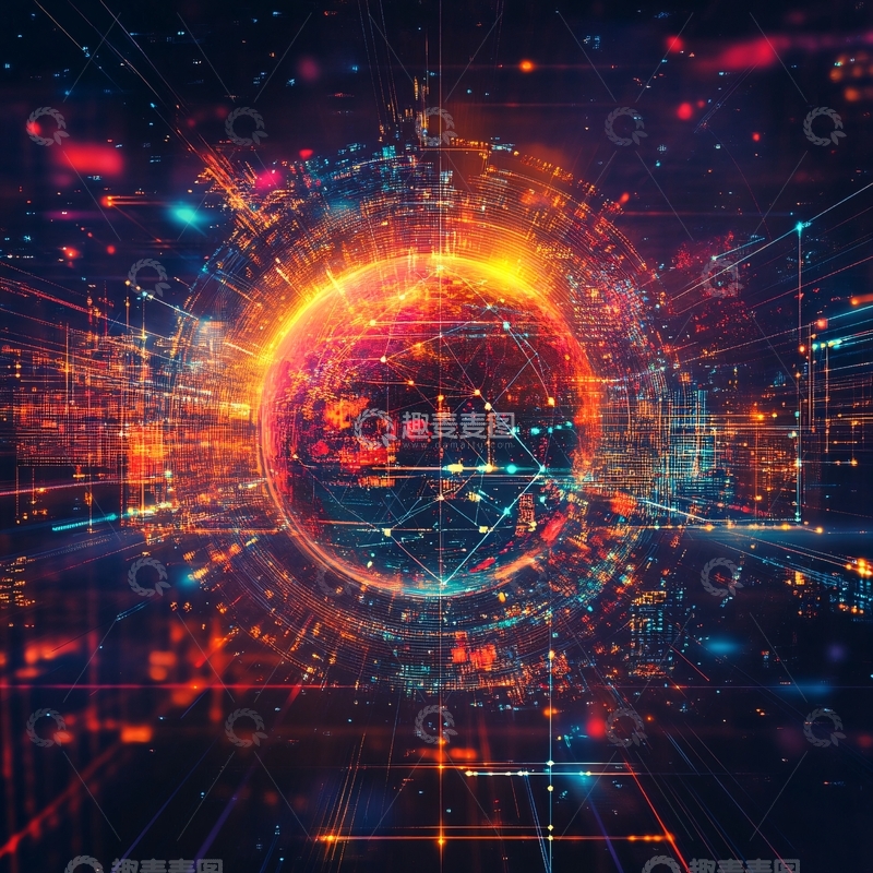 高清大图下载【趣麦麦图】科技感背景科技背景