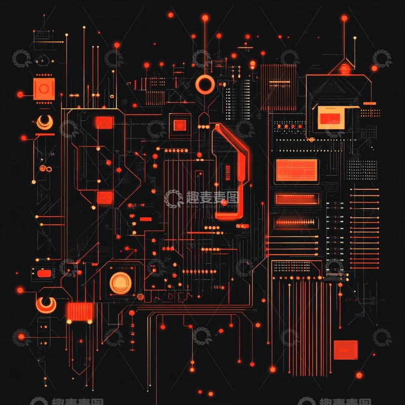 高清大图下载【趣麦麦图】-工业科技底纹