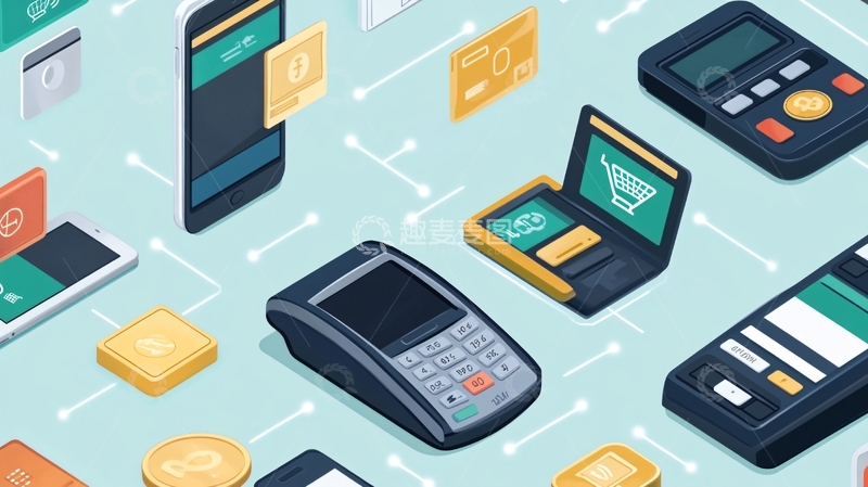 高清大图下载【趣麦麦图】移动支付零售终端2