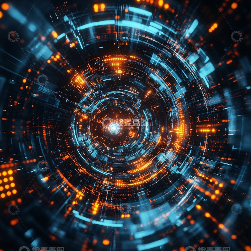 高清大图下载【趣麦麦图】科技圆环素材4