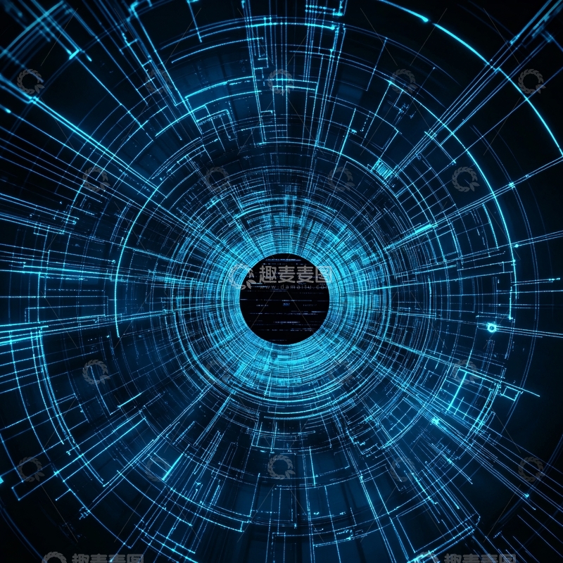 高清大图下载【趣麦麦图】圆形科技素材2