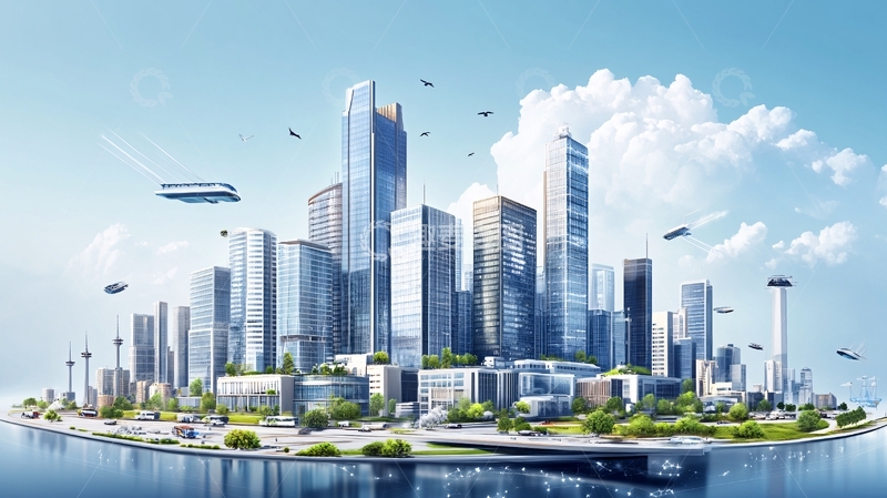 高清大图下载【趣麦麦图】深湾汇云中心手绘