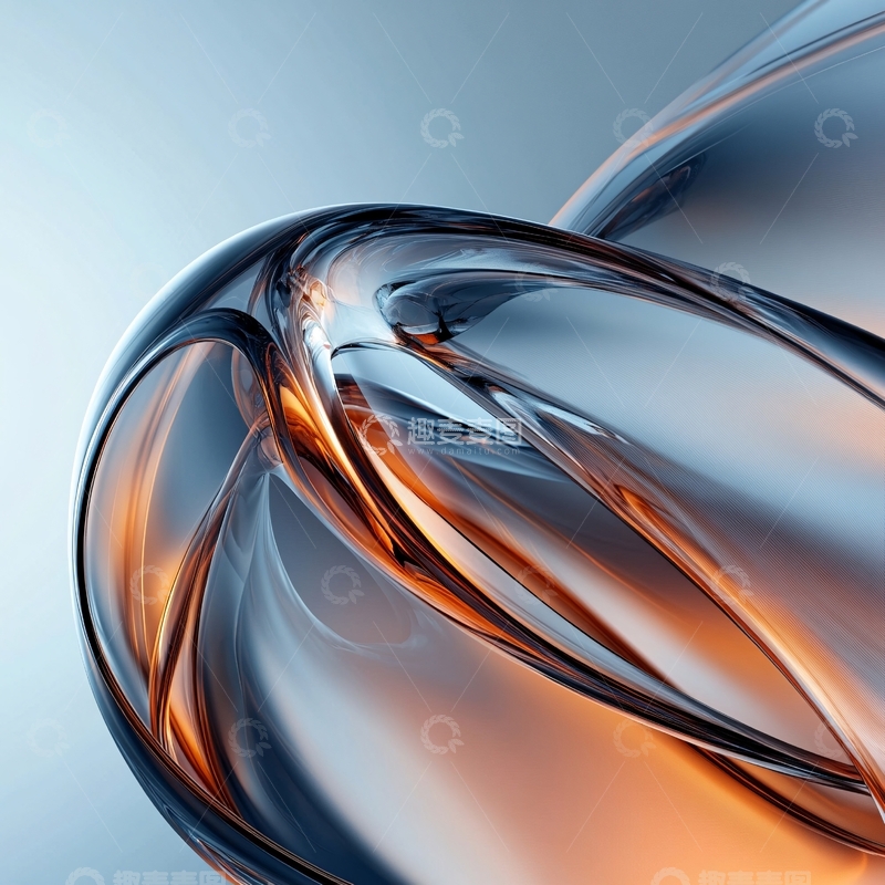 高清大图下载【趣麦麦图】金属质感插画