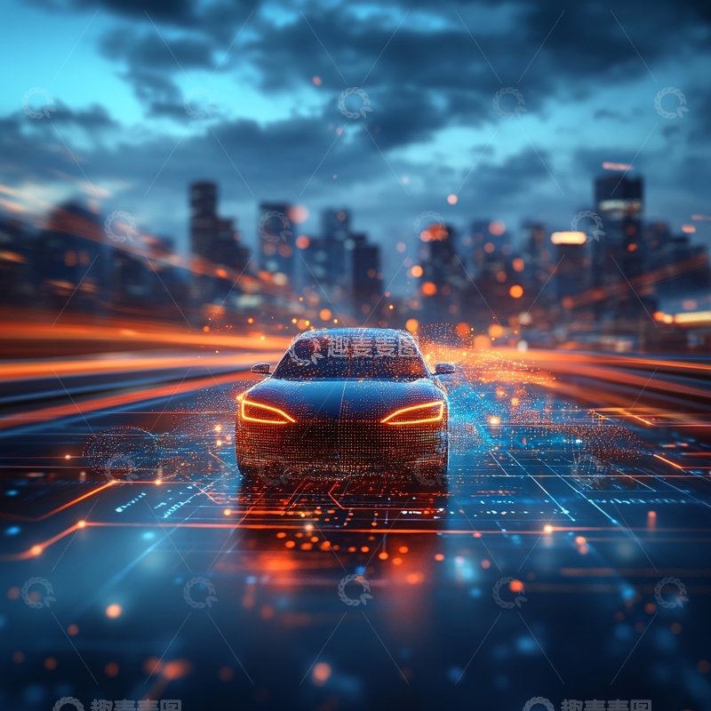 高清大图下载【趣麦麦图】智能汽车主视觉