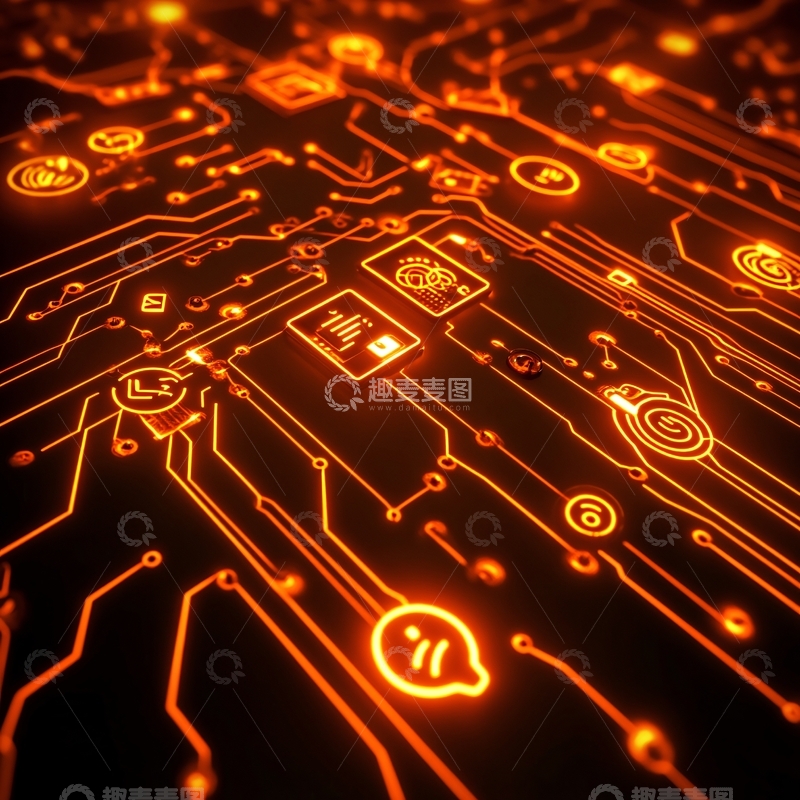 高清大图下载【趣麦麦图】芯片科技集成电路27