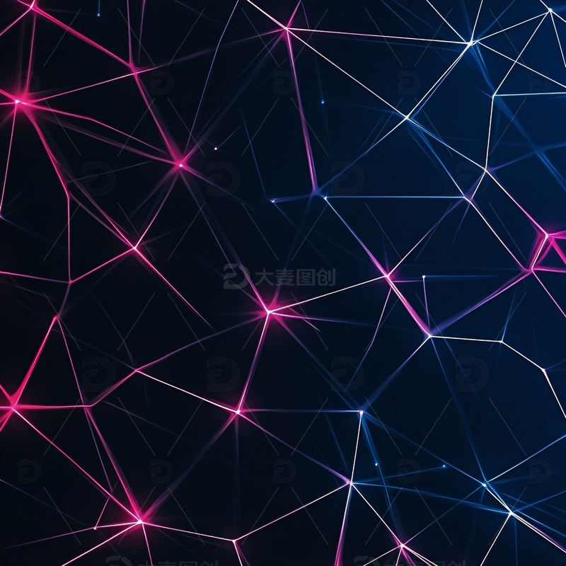 高清大图下载【趣麦麦图】彩色炫酷线条科技背景