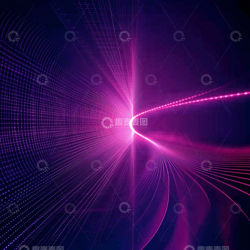 高清大图下载【趣麦麦图】紫色光束线条