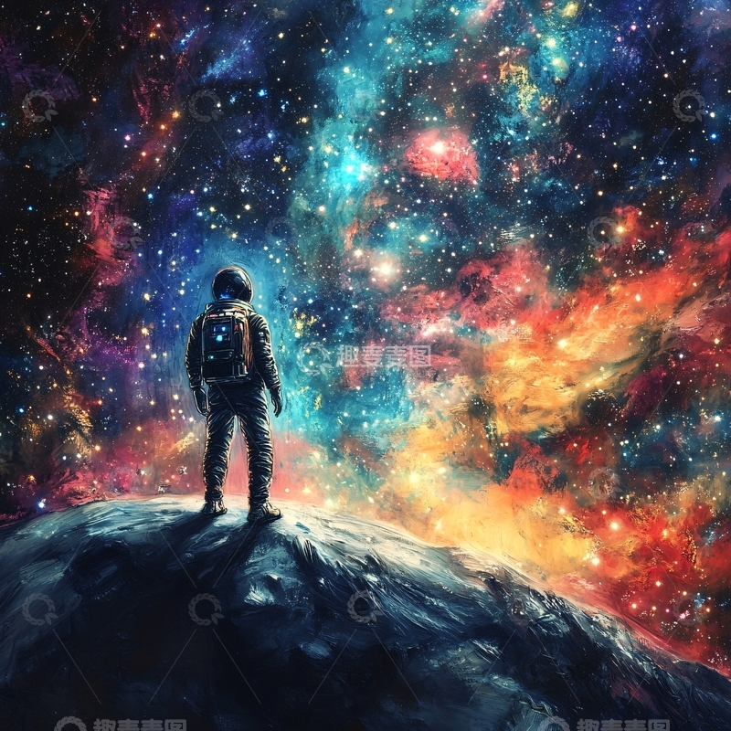 高清大图下载【趣麦麦图】宇宙与人