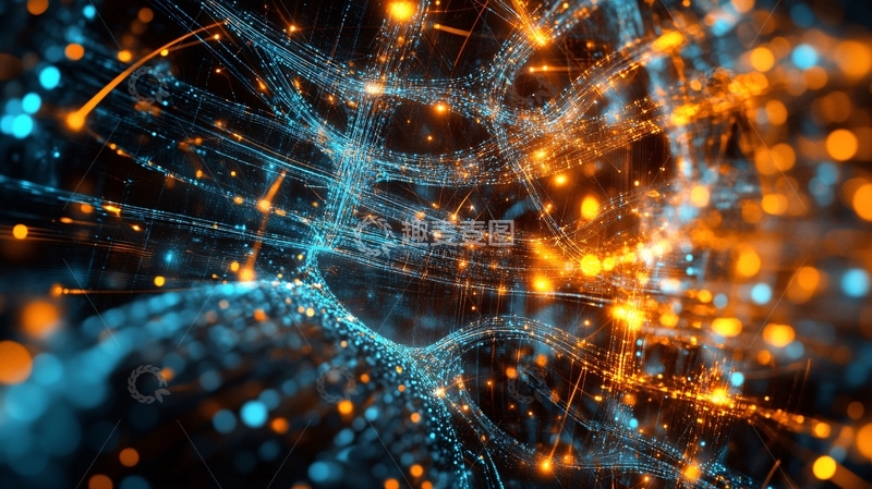 高清大图下载【趣麦麦图】科技点线