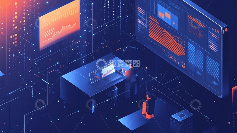 高清大图下载【趣麦麦图】科技原创插画1