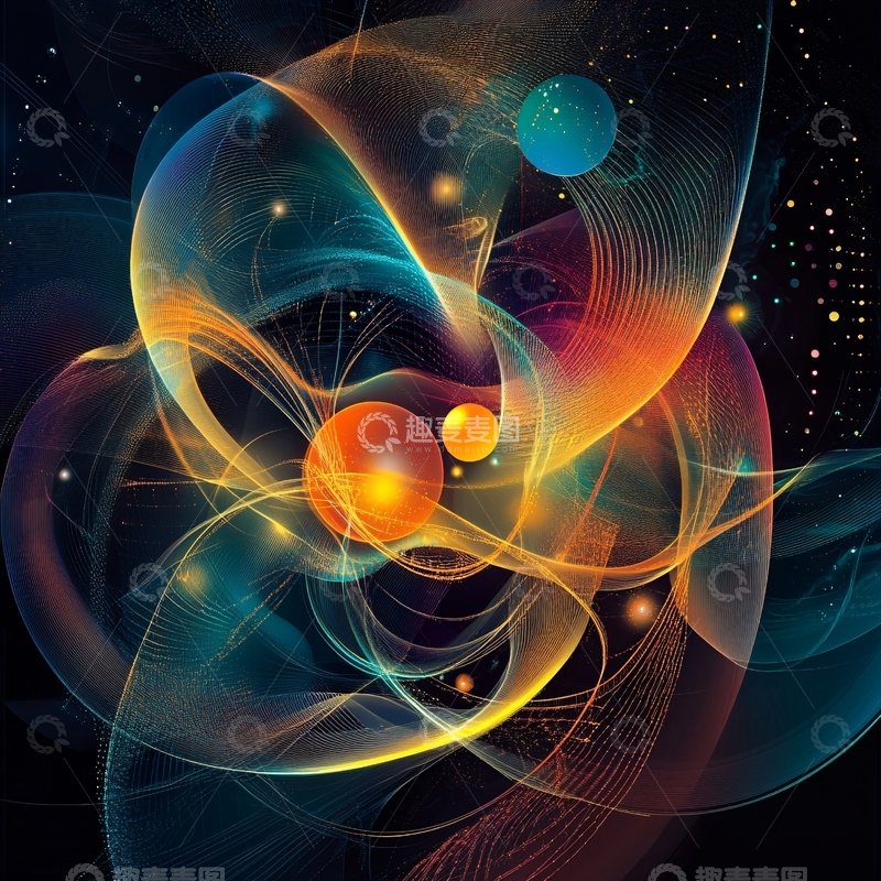 高清大图下载【趣麦麦图】梦幻科技底纹