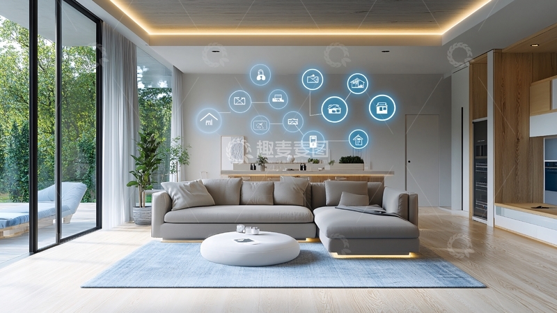 高清大图下载【趣麦麦图】智慧客厅2