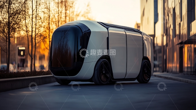 高清大图下载【趣麦麦图】无人驾驶巴士1