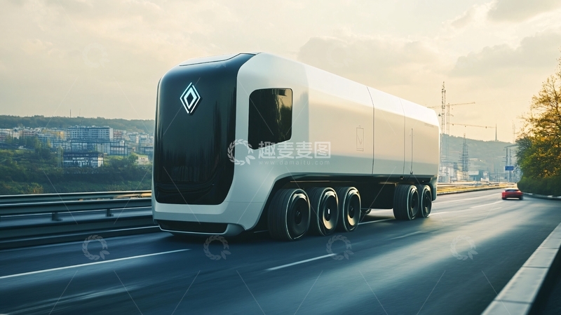 高清大图下载【趣麦麦图】无人驾驶运输车1
