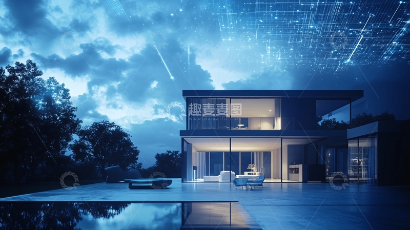高清大图下载【趣麦麦图】豪宅与科技
