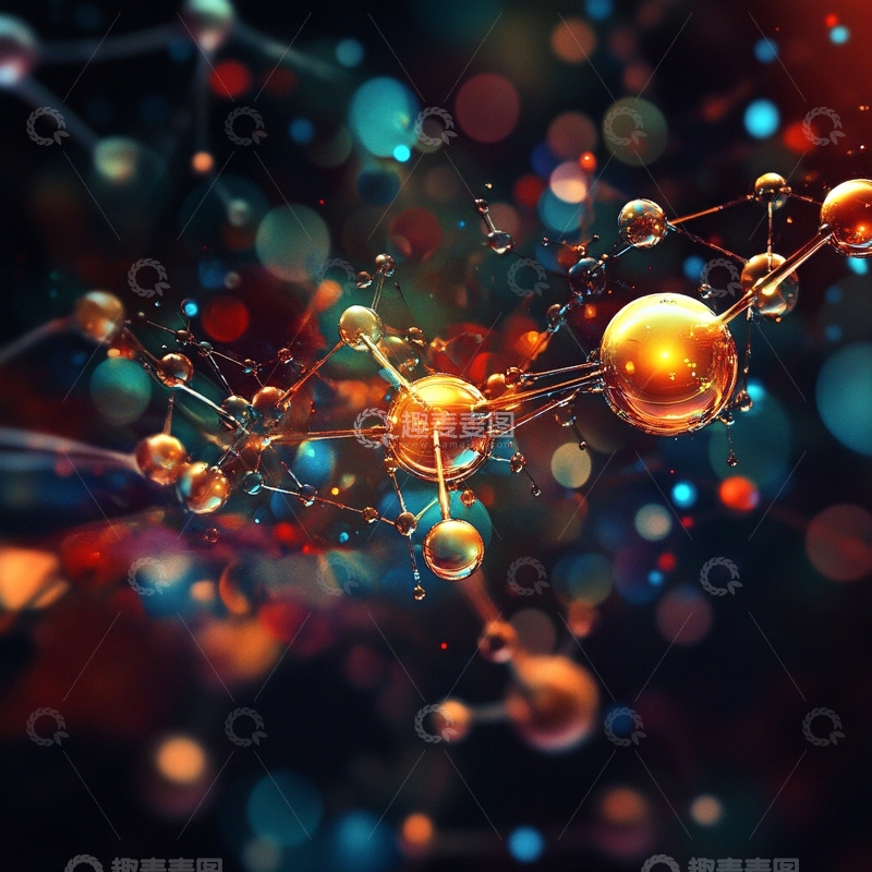 高清大图下载【趣麦麦图】化学生物科技背景2