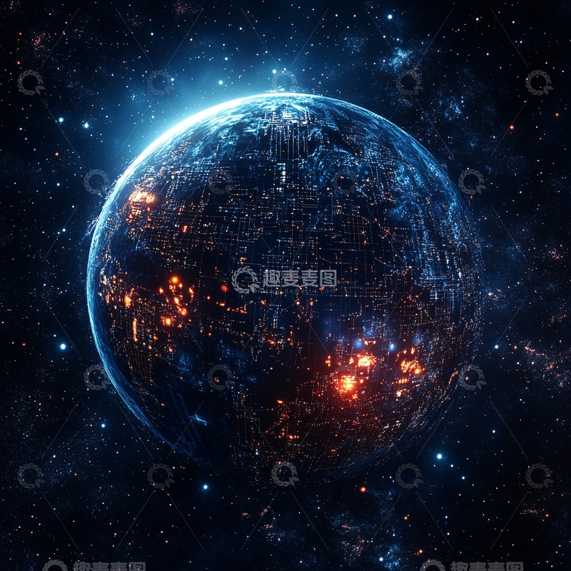 高清大图下载【趣麦麦图】科技感星球