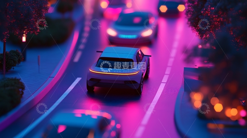 高清大图下载【趣麦麦图】马路模型特写