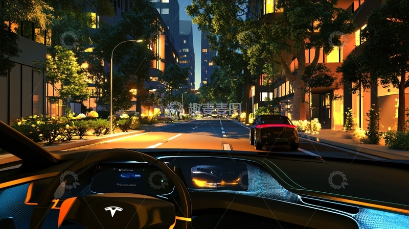 高清大图下载【趣麦麦图】自动驾驶场景展示