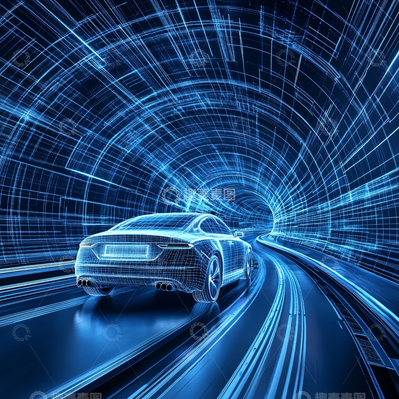 高清大图下载【趣麦麦图】汽车科技背景4