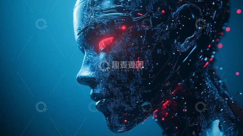 高清大图下载【趣麦麦图】人工智能科技感背景