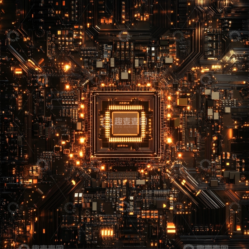 高清大图下载【趣麦麦图】芯片科技集成电路30